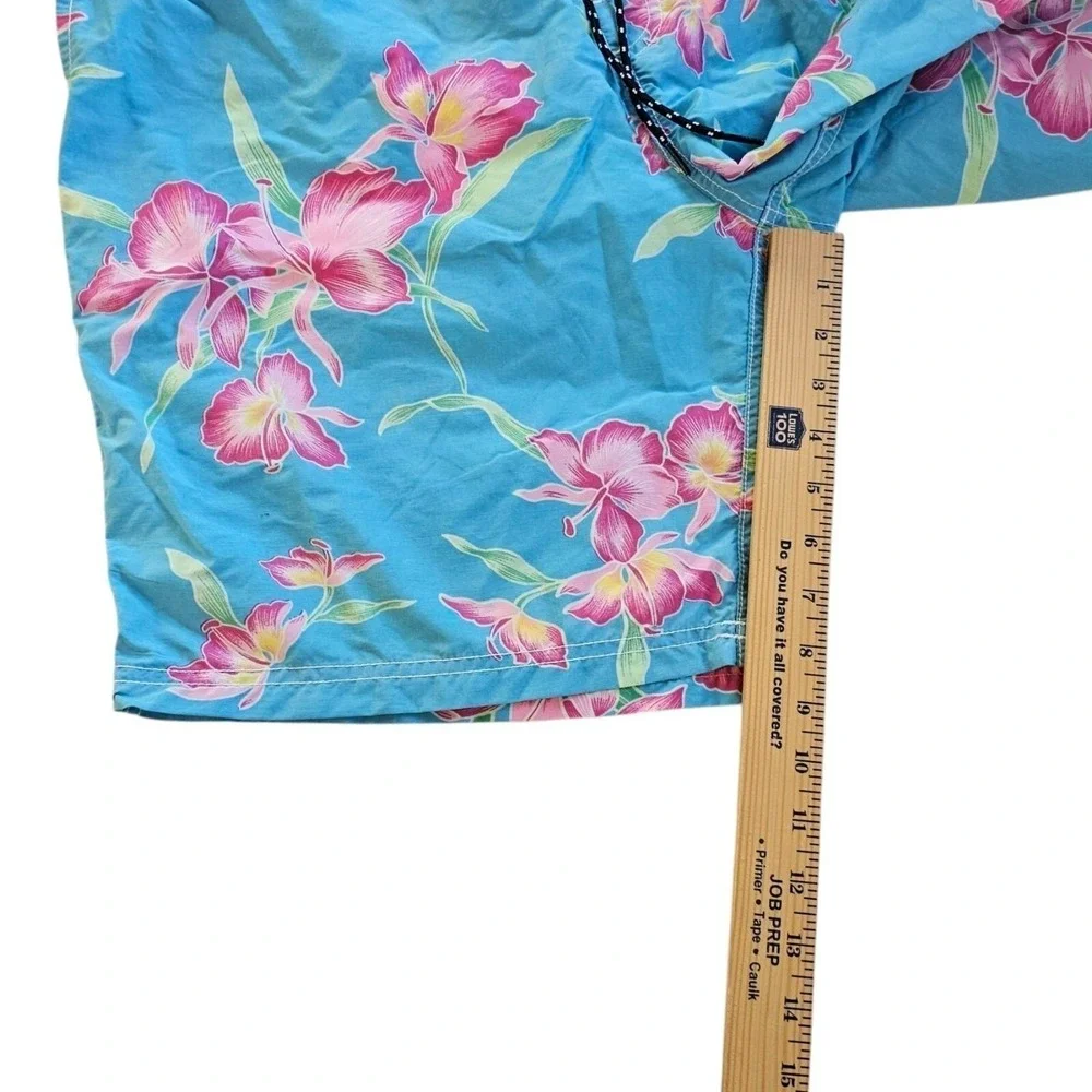 Tommy‎ Hilfiger Blue Pink Blue Floral Swim Shorts Trunks Large